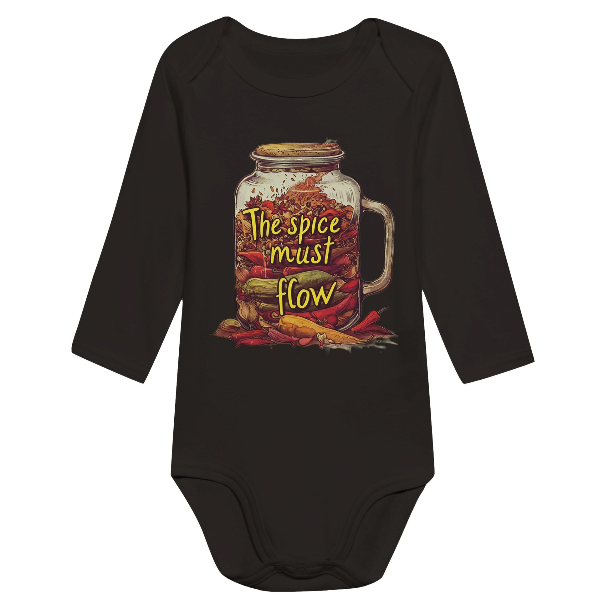 "Spice Must Flow" Baby Long Sleeve Bodysuit - PixelForge Co