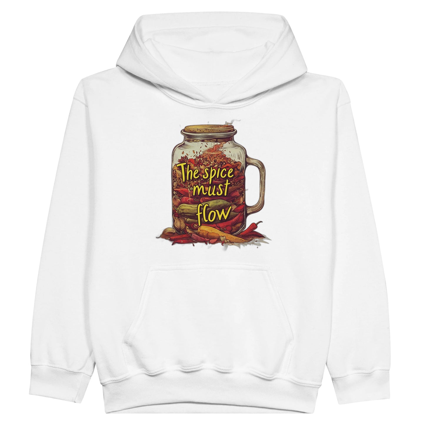 "Spice Must Flow" Kids Pullover Hoodie - PixelForge Co